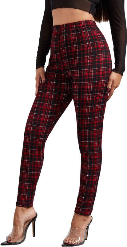 Black, Red Jegging  (Checkered)