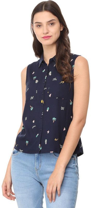 Women Regular Fit Printed Casual Shirt
