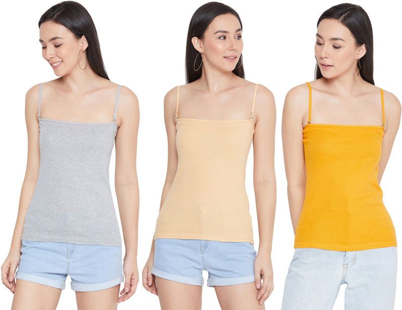 Women Silver, Beige, Yellow Camisole