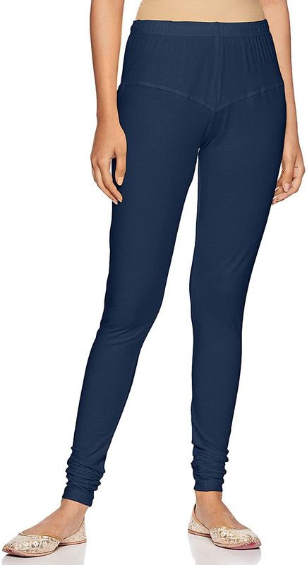 GLOBALSALESCORP Churidar Ethnic Wear Legging  (Blue, Solid)