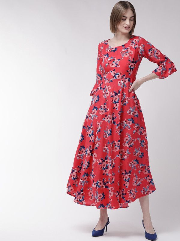 Women Maxi White, Blue, Pink Dress