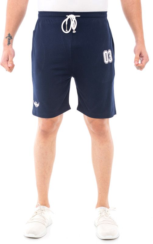 Solid Men Dark Blue Basic Shorts, Boxer Shorts, Gym Shorts, Sports Shorts, Regular Shorts, Night Shorts