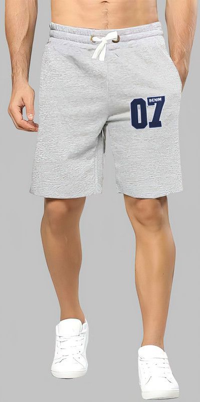 Solid Men Grey Regular Shorts