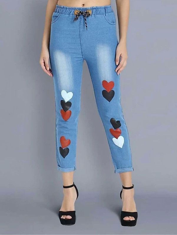 Girls Skinny Low Rise Blue Jeans