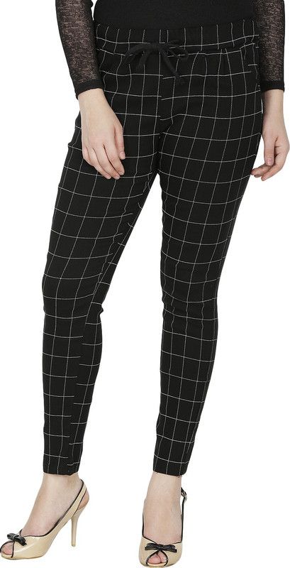 Svt Ada Collections Black Jegging  (Checkered)
