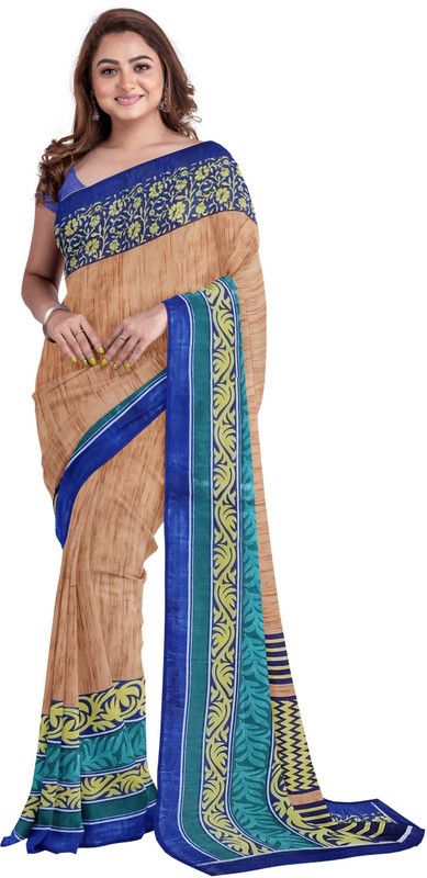 Self Design Daily Wear Cotton Blend Saree  (Multicolor)