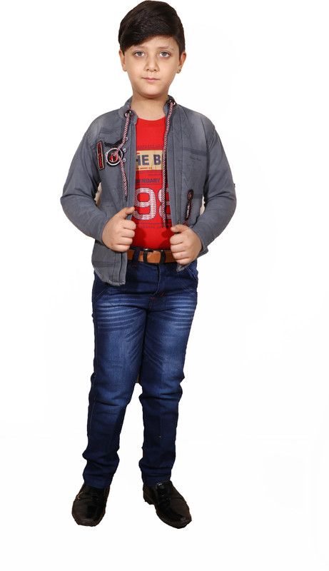 Boys Casual Waistcoat Pant  (Multicolor)