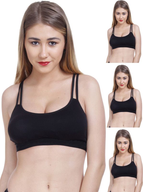 Pack of 4 Women Minimizer Non Padded Bra  (Black, Black, Black, Black)