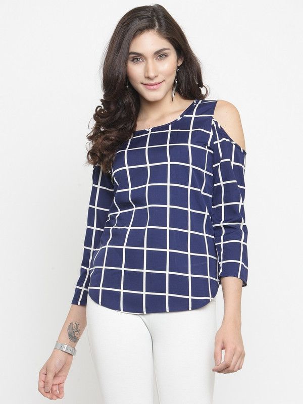 Party Checkered Women Multicolor Top