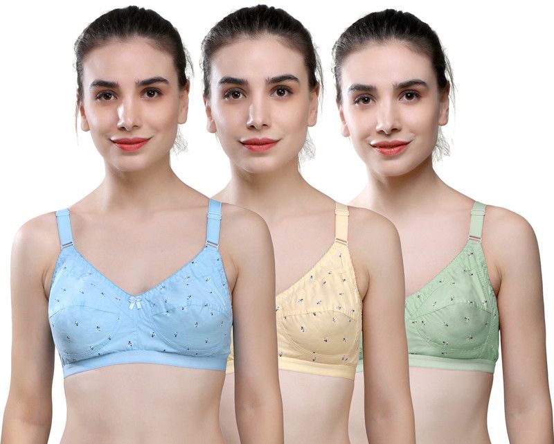Pack of 3 Women Push-up Non Padded Bra  (Beige, Pink, Maroon)