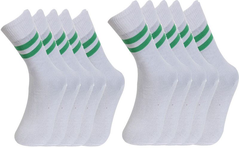 Boys & Girls Striped Calf Length  (Pack of 10)
