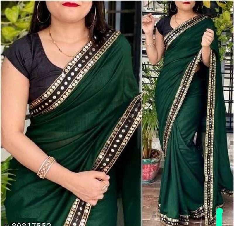 Rajshahi Jute Silk Saree  (Green)