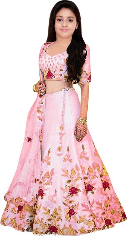 Maxi/Full Length Casual Dress  (Pink, 3/4 Sleeve)