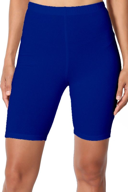 Solid Women Blue Running Shorts