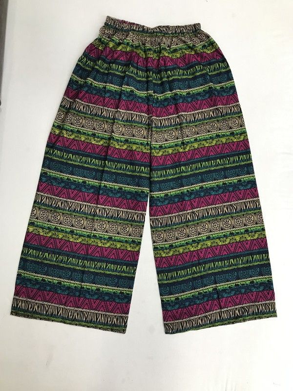 Women Green Viscose Rayon Trousers