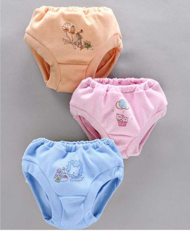 Panty For Baby Girls  (Light Blue, Pack of 6)