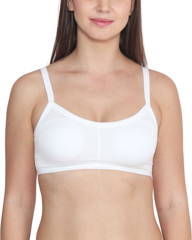 Women Bralette Bra  (White)