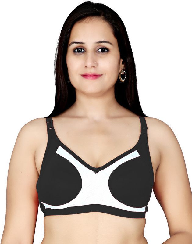 Women Everyday Lightly Padded Bra  (White, Black)