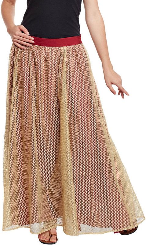 Women Solid A-line Multicolor Skirt