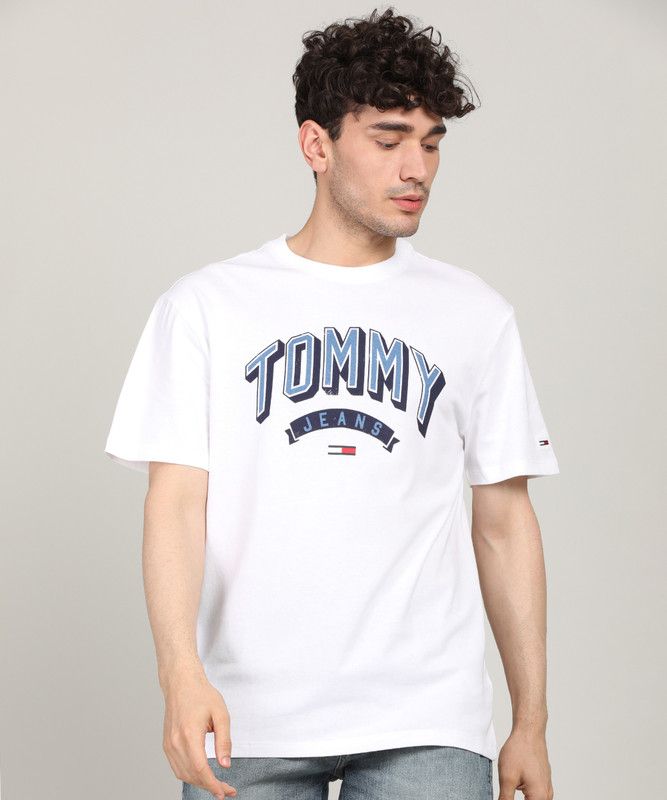 TJM ESSENTIAL 3D LOGO TEE Men Printed Round Neck Pure Cotton White T-Shirt