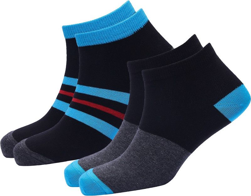 Men & Women Self Design Ankle Length  (Pack of 2)