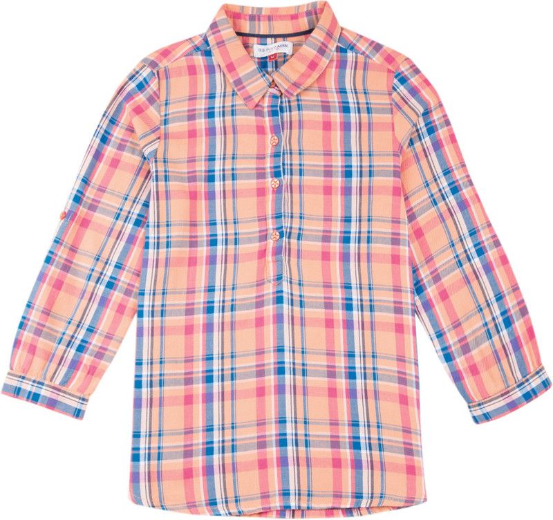 Girls Casual Cotton Blend Off Shouldered Top  (Multicolor, Pack of 1)