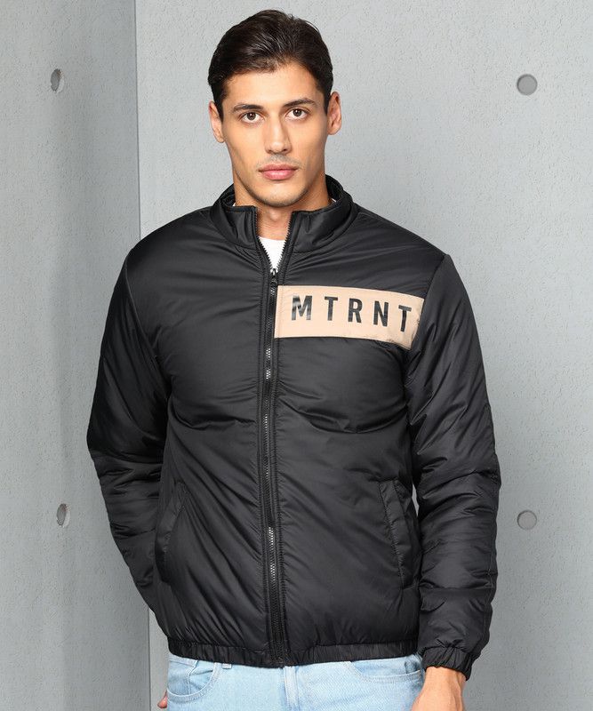 Full Sleeve Printed Men Quilted Jacket
