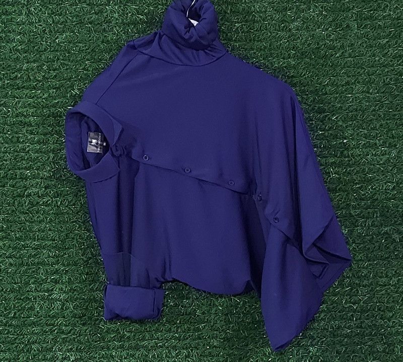 Men & Women Solid Casual Dark Blue Shirt