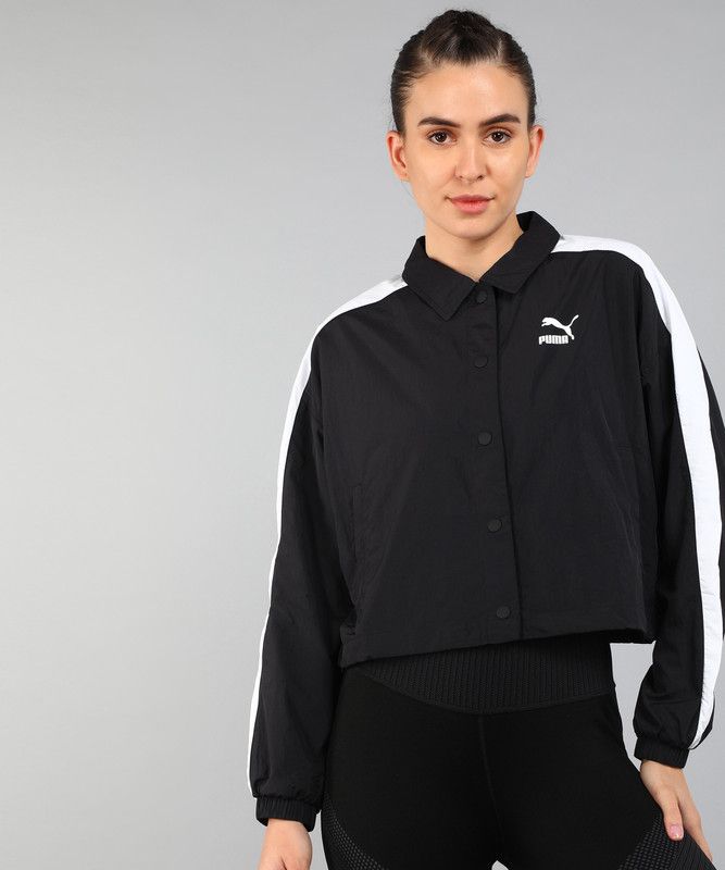 T7 Woven Jacket Women Solid Sports Jacket