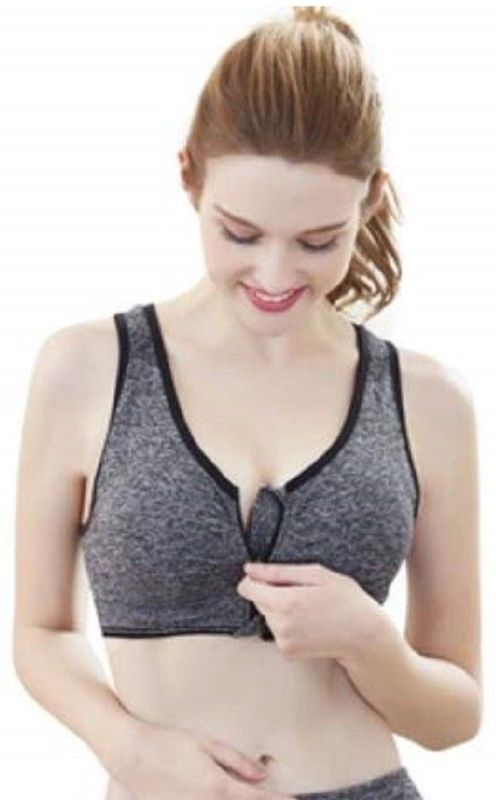 Women Sports Heavily Padded Bra  (Multicolor)