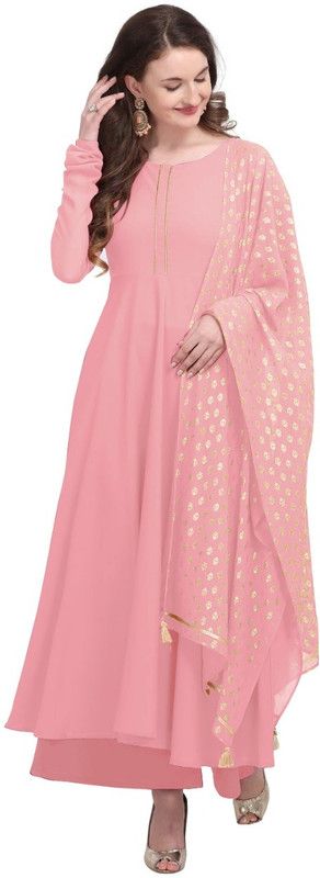 Women Gown and Dupatta Set Georgette