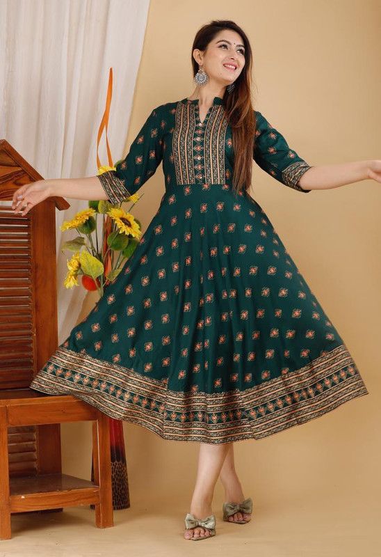 Anarkali Gown  (Green)