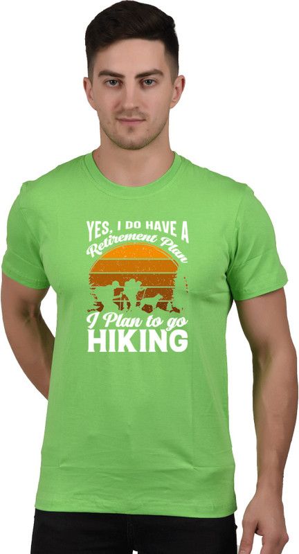 Cotton Printed T shirt for men’s Fashion Men Printed Round Neck Pure Cotton Green T-Shirt
