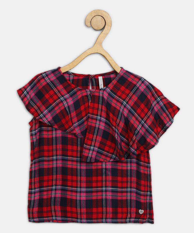 Girls Viscose Top  (Pink, Pack of 1)