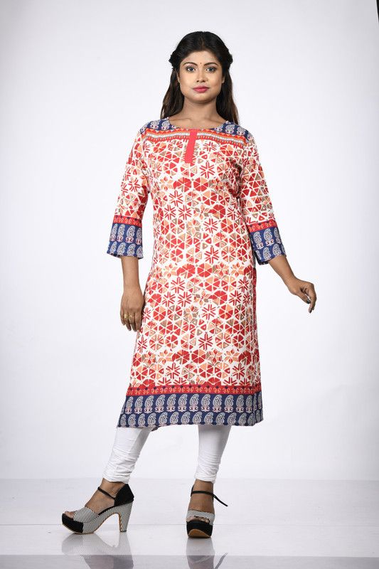 Women Embroidered, Solid Cotton Linen A-line Kurta  (Multicolor)