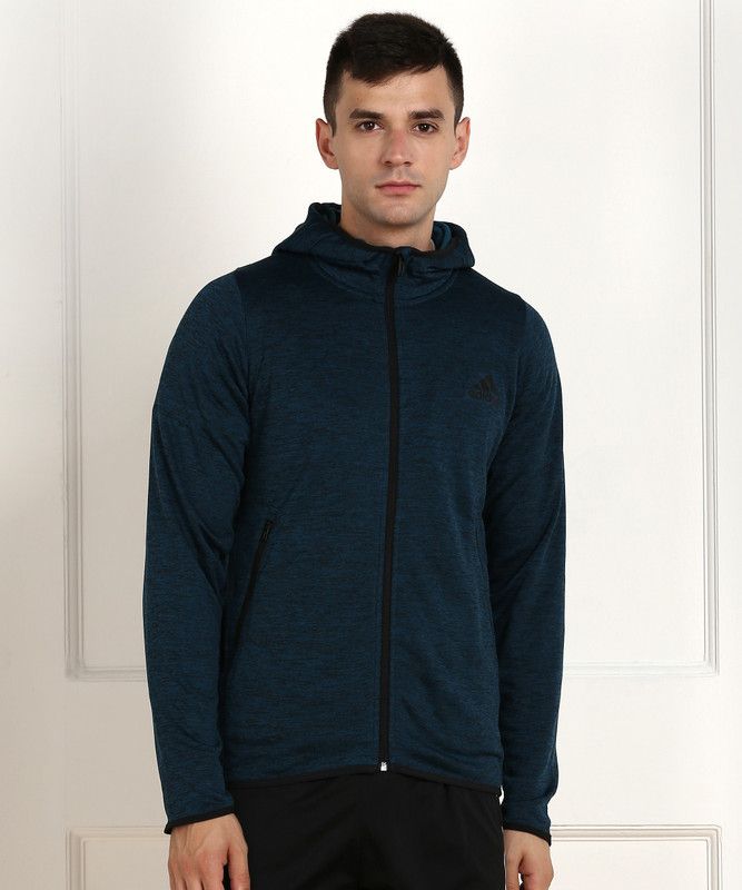 WARM HOODIE Men Solid Sports Jacket
