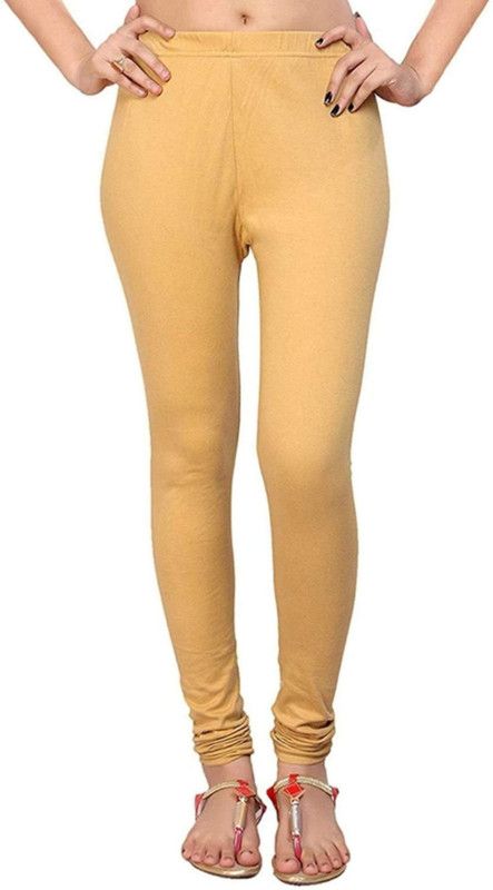 NCR FASHION Churidar Western Wear Legging  (Beige, Solid)