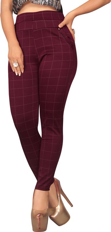 Arvika Maroon Jegging  (Solid)