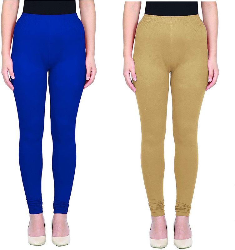 ZORKH - Fashion on you Churidar Length Ethnic Wear Legging  (Blue, Beige, Solid)