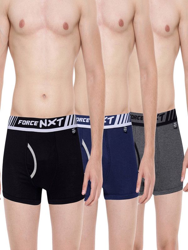 Pack of 3 Self Design Men Trunk