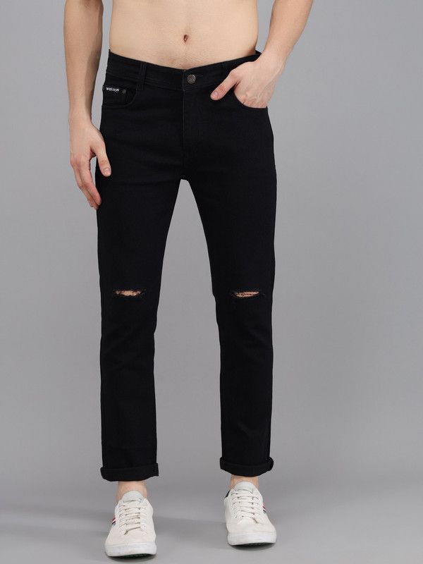 Slim Men Black Jeans