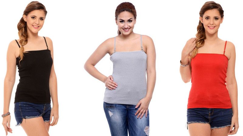 Women Red, Black, Grey Camisole