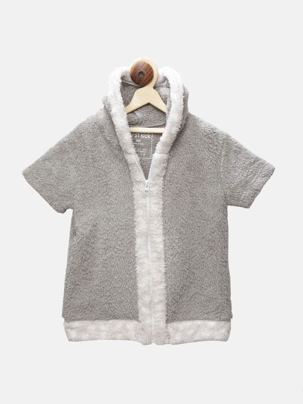 First Kick Round Neck Solid Boys & Girls Pullover