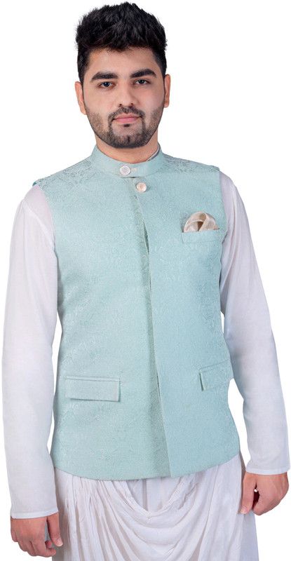Contemporary Men Indian ethnic wear for weddings & festivals Curated premium fabrics and elegant designs for your jaw dropping appearances Men Textured Ethnic Jacket