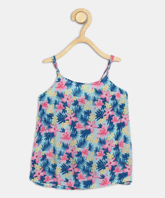 Girls Casual Rayon A-line Top  (Multicolor, Pack of 1)