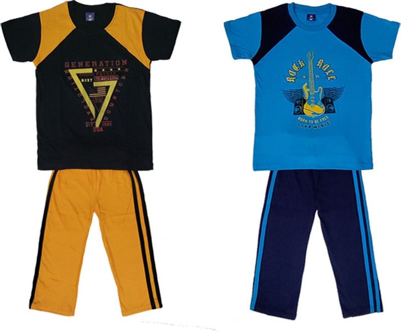 Baby Boys Casual Pyjama Pyjama  (Multicolor)