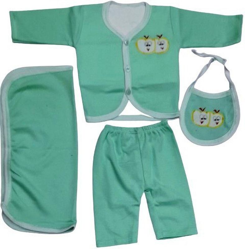Baby Boys & Baby Girls Casual T-shirt Pyjama  (Blue)