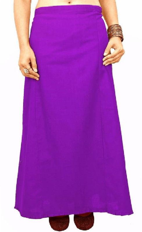 BRISHTI CREATIONS BRISPETTIPURPLE0015 Cotton Blend Petticoat  (XXL)
