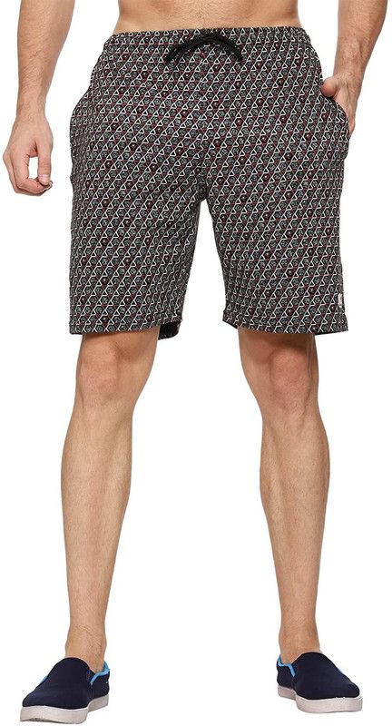 Pack of 2 Printed Men Brown Bermuda Shorts
