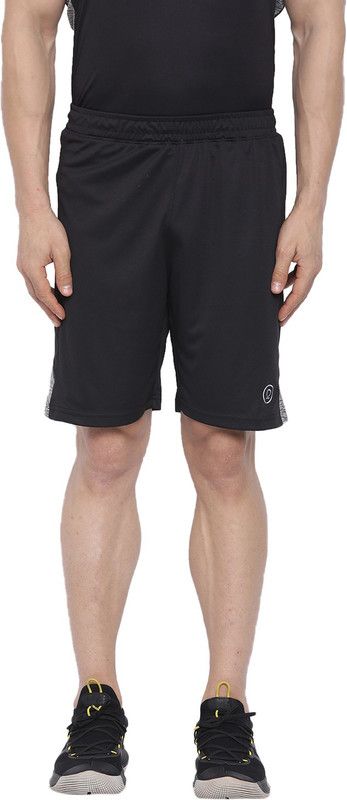 Solid Men Silver Sports Shorts